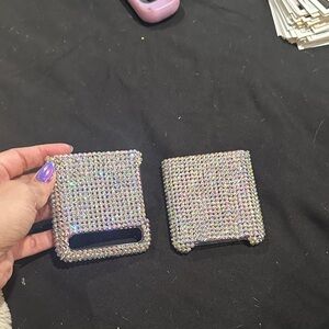 Glamorous Silver Crystal Phone Case